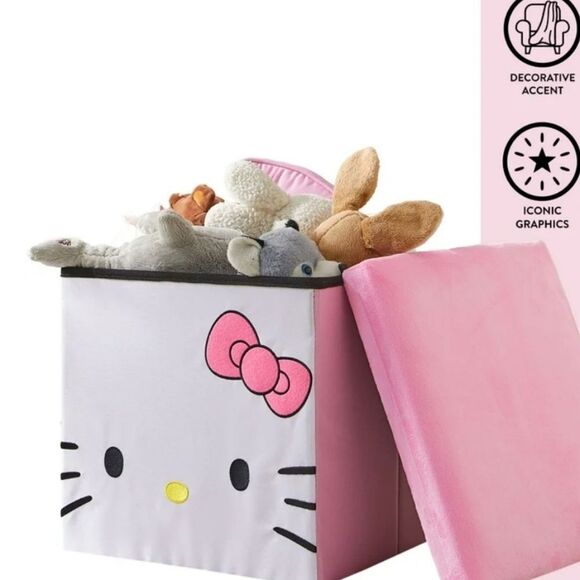 Hello Kitty Collapsible Storage Ottoman - Picture 5 of 16